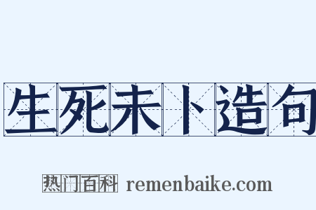 生死未卜造句是什么意思的图片